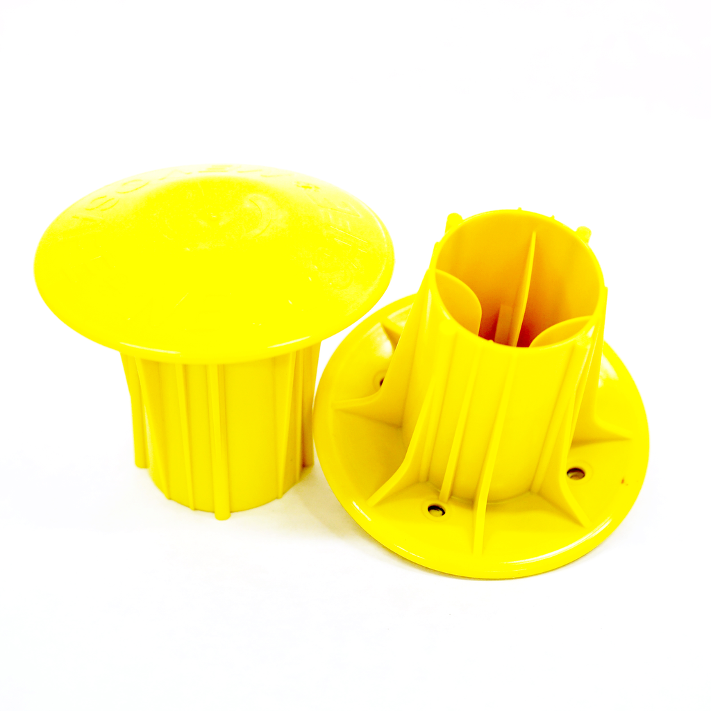[1083] Kunststoff Schutzkappen mit Stahleinlage, gelb